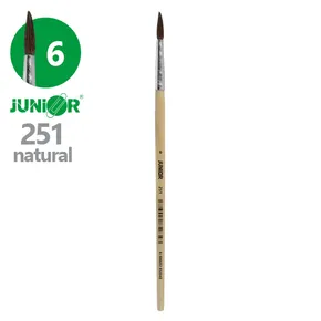 Okrúhly štetec JUNIOR 251 Natural, č. 6
